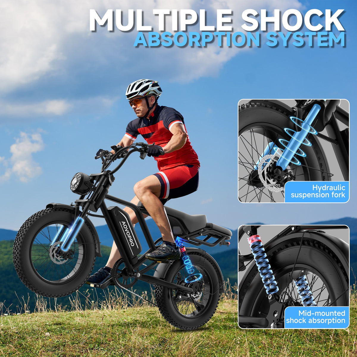 AOVOPRO™ AP20 Electric Fat Tire Bike